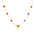 Ruby Heart Layered Necklace Set ❤️✨